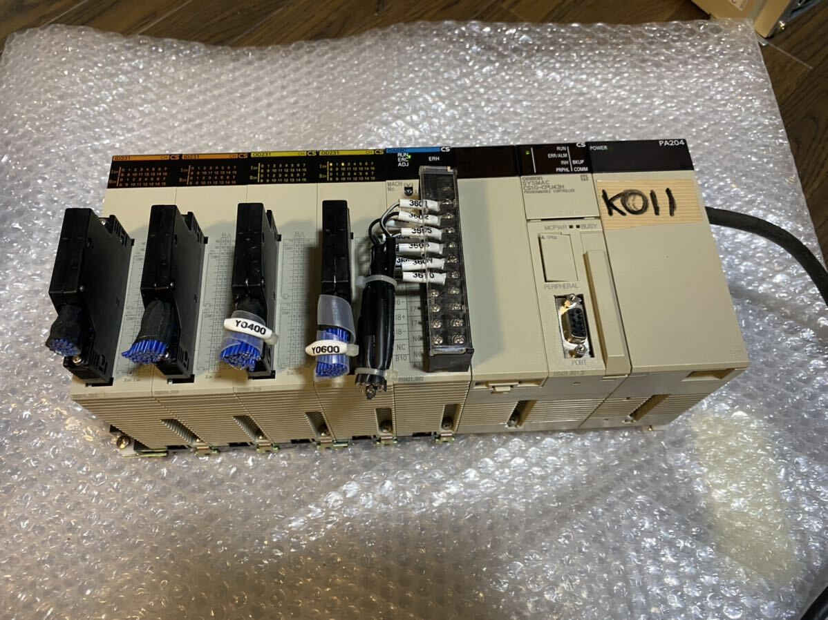 [KO11] OMRON SYSMAC CS1G-CPU42H/ PA204/ DA08C/ OD231/ ID231 動作保証_画像1