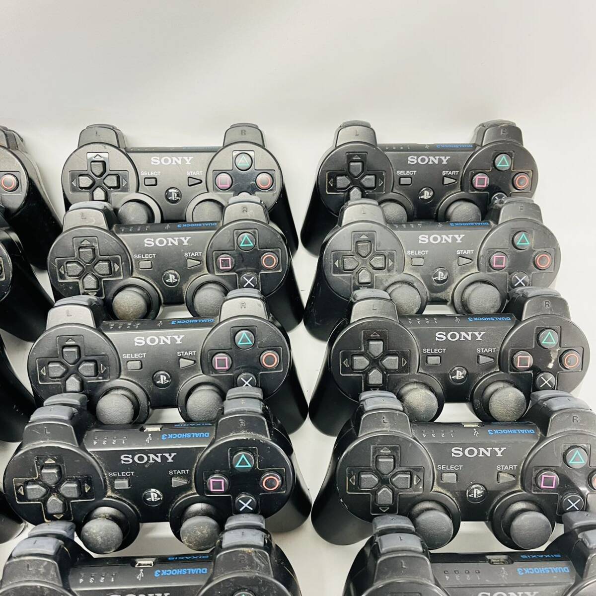 ☆大量・1円～☆ PS3 純正 コントローラー DUALSHOCK3 黒 本体 まとめて 60個 セット まとめ売り デュアルショック3 プレステ3 ジャンク ②_画像10