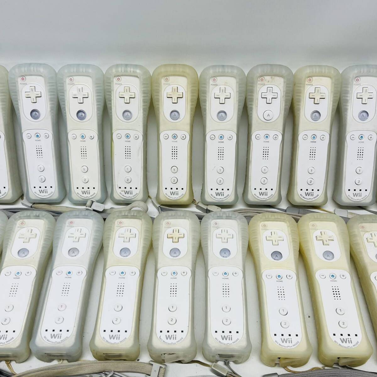 ☆大量・1円～ Nintendo Wii WiiU 対応 Wiiリモコンプラス 本体 ジャケット付 まとめて 120個セット モーションプラス 任天堂 ジャンク ①_画像9