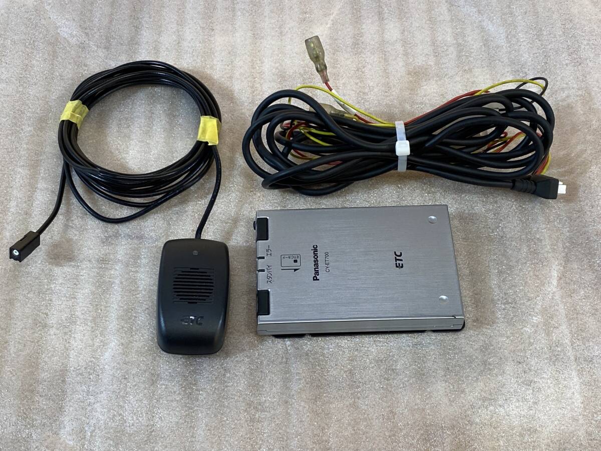 【中古・現状渡し】 パナソニック ETC 車載機 CY-ET700D アンテナ分離型 音声有り 12V/24V　(panasonic 松下)_画像1