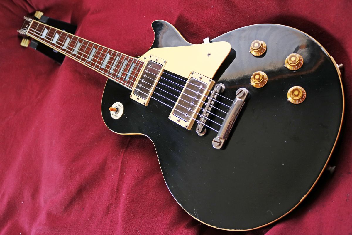 【Greco】Super Real（BLK）Les Paul Standard type（オイルコンデンサー／ローズウッド指板）1980年 フジゲン 日本製の画像1