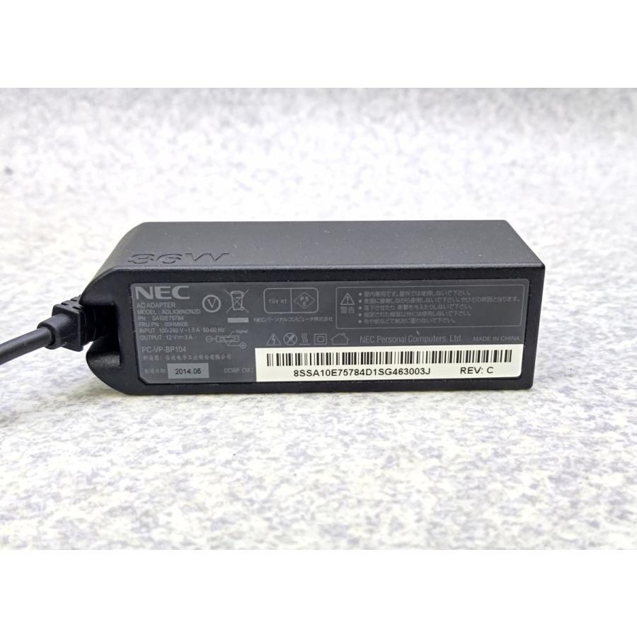 NEC original AC adapter LaVieTabW for PC-VP-BP104 Model:ADLX36NDN2D