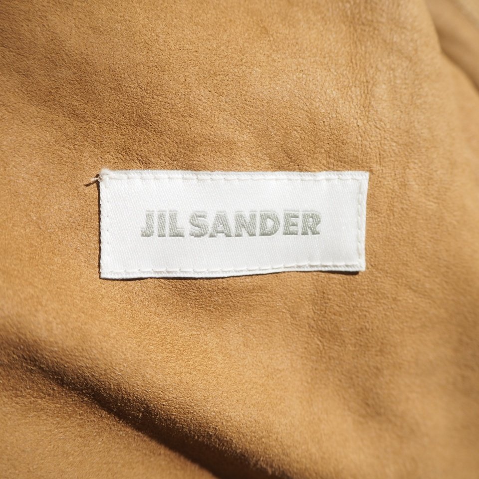 x5918P　▼JIL SANDER ジルサンダー▼　アーカイブ スエードジャケット ライトベージュ 46 / レザージャケット 秋～春 rb mks_画像7