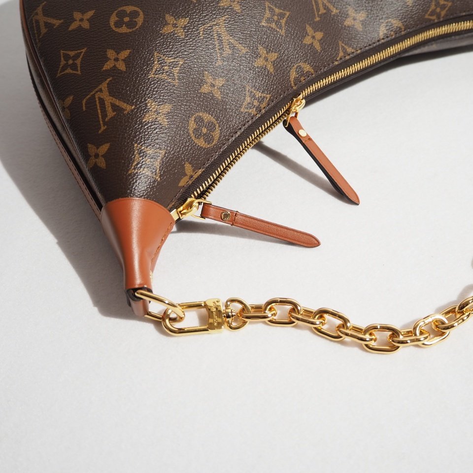 M7635P　▼LOUIS VUITTON ルイヴィトン▼　M46311 モノグラムリバース ループホーボー チェーンショルダーバッグ rb mks_画像6