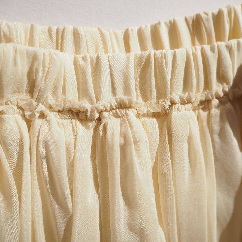 M6502P VIENA Iena V 23SS silk cotton gya The - circular skirt white 36 / white flair skirt spring summer rb