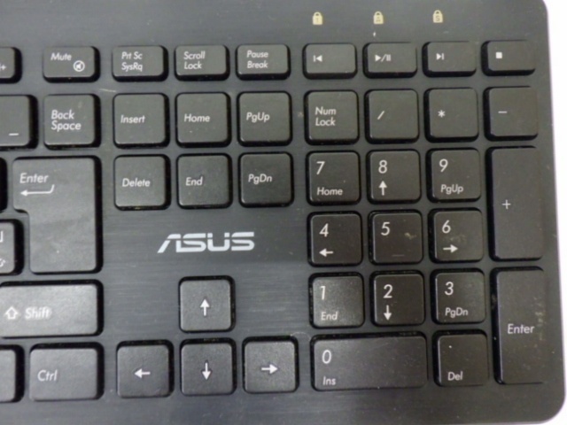 ASUS USB接続キーボード AK1D ブラック 中古品 240317_画像2