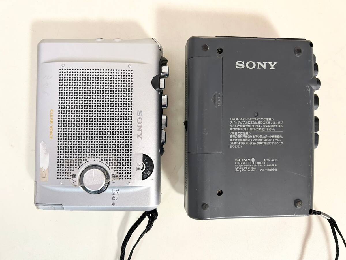 【ジャンク品】SONY カセットプレイヤー TCM-400、TCM-450の画像2