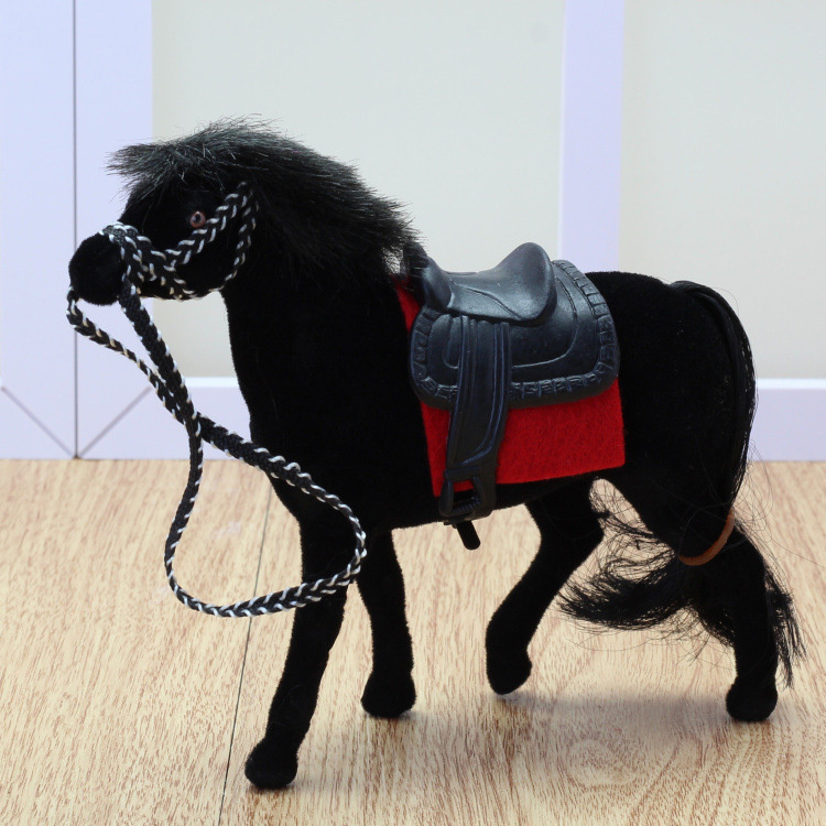123-04 オビツ１１ フィギュア 人形 カスタムドール 撮影用 馬 ホース サラブレッド ブラック_画像1