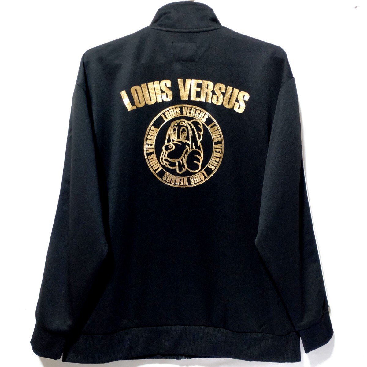 特価/未使用【サイズ=3L(2XL)】LOUIS VERSUS/ルイ バーサス/メンズ/トラックトップ/ジャージ/ジャケット/胸囲=106～114cm/black