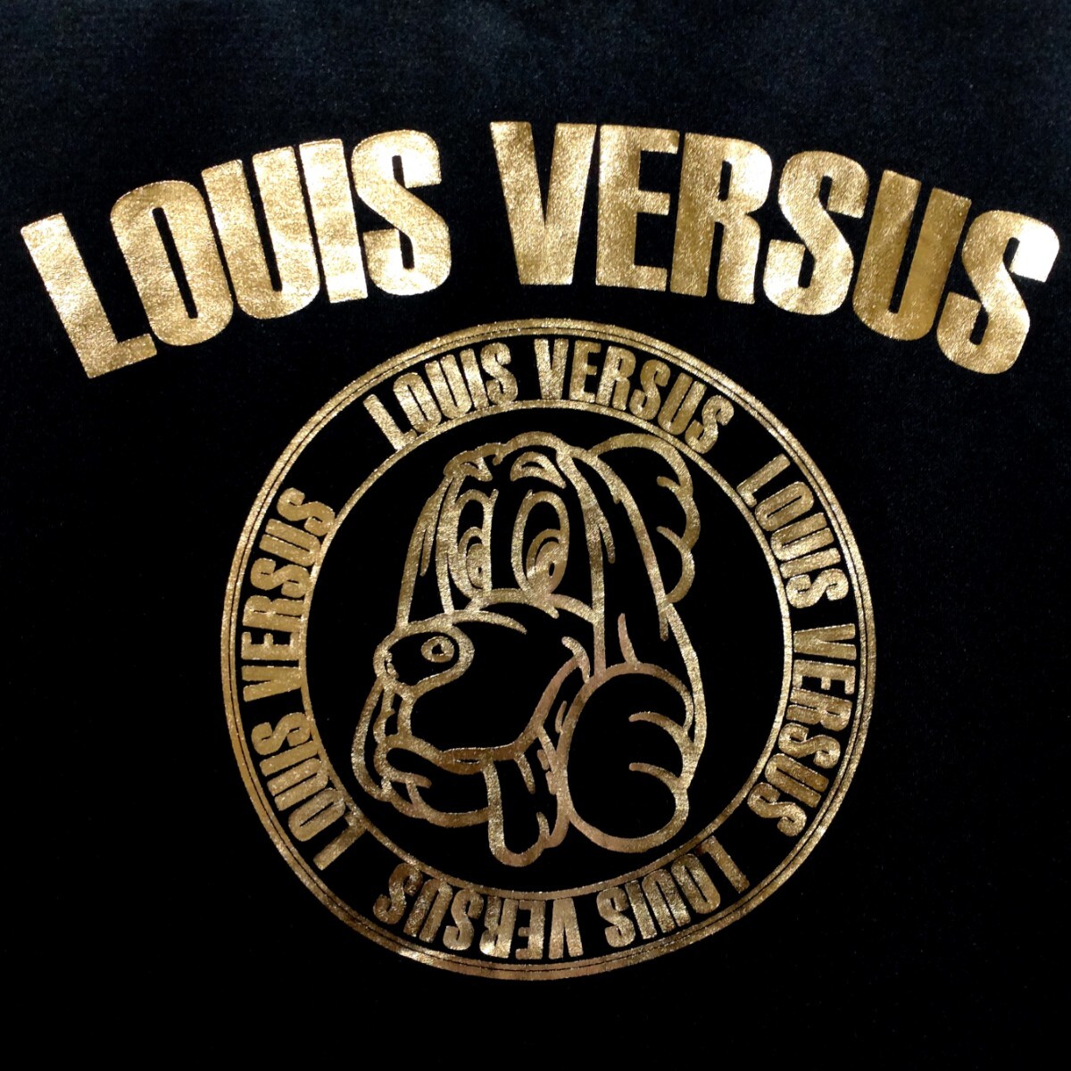 特価/未使用【サイズ=3L(2XL)】LOUIS VERSUS/ルイ バーサス/メンズ/トラックトップ/ジャージ/ジャケット/胸囲=106～114cm/black