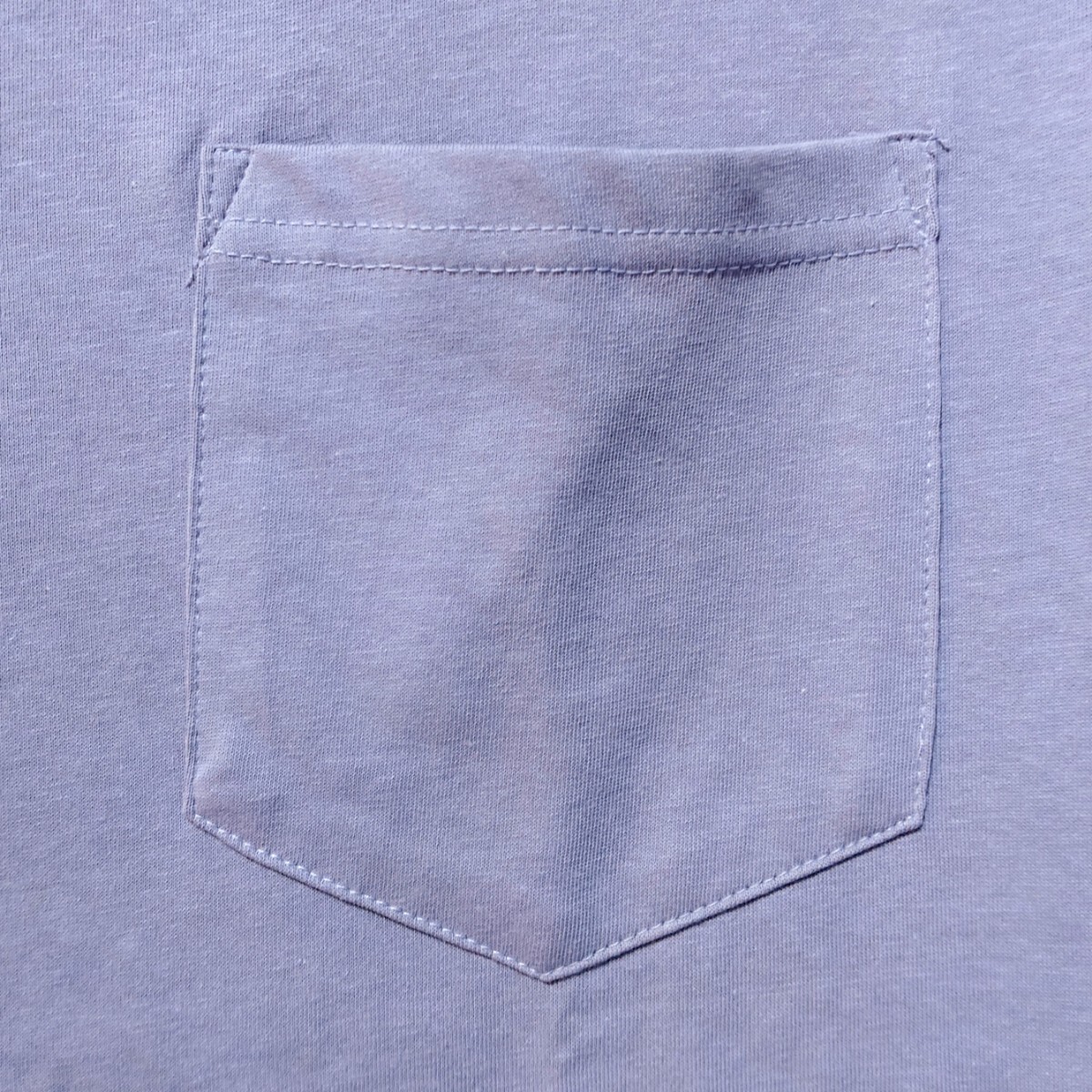 特価/未使用【サイズ=L】 ノーブランド/メンズ/ポケット付き/半袖/綿+ドライ/Tシャツ/胸囲=96～104cm/lavenderの画像2
