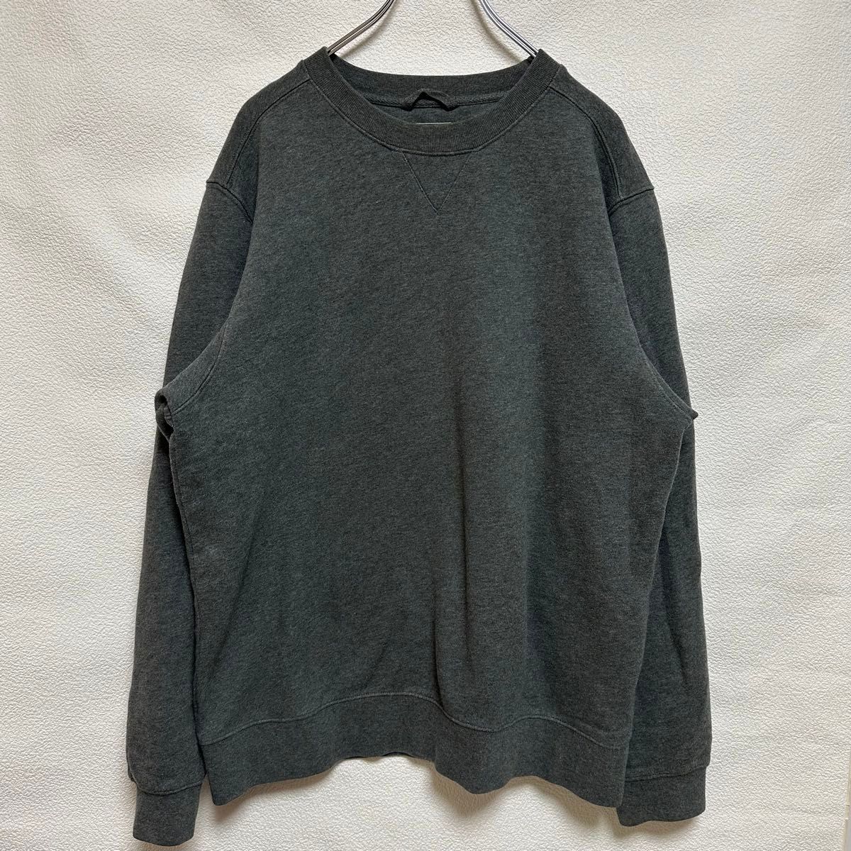 古着 L.L.Bean エルエルビーン 無地クルーネックスウェット 裏起毛 XL グレー Used