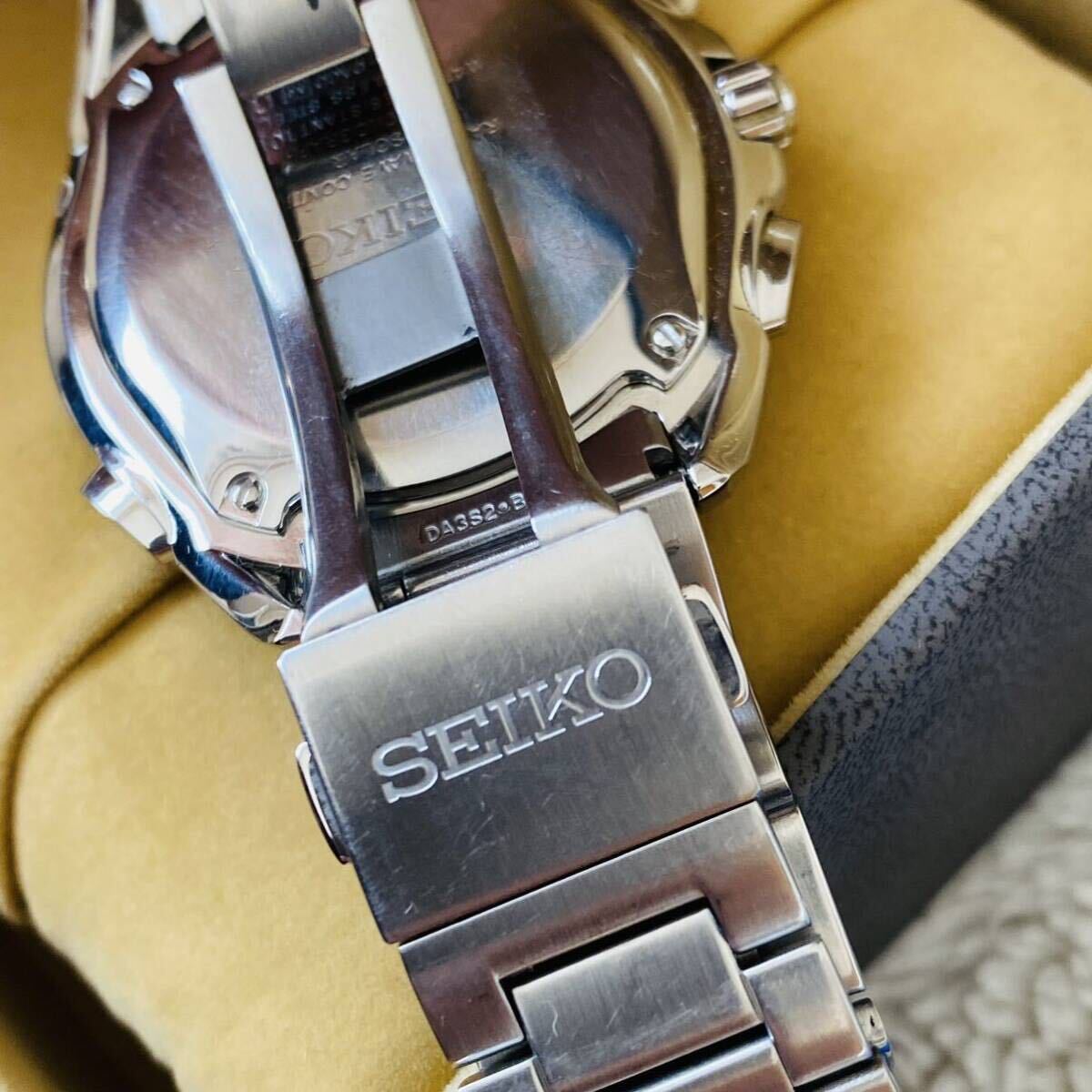 SEIKO ◇ ブライツ 電波ソーラー 8B82 ◇ SAGA065 クロノグラフ 良品の画像5