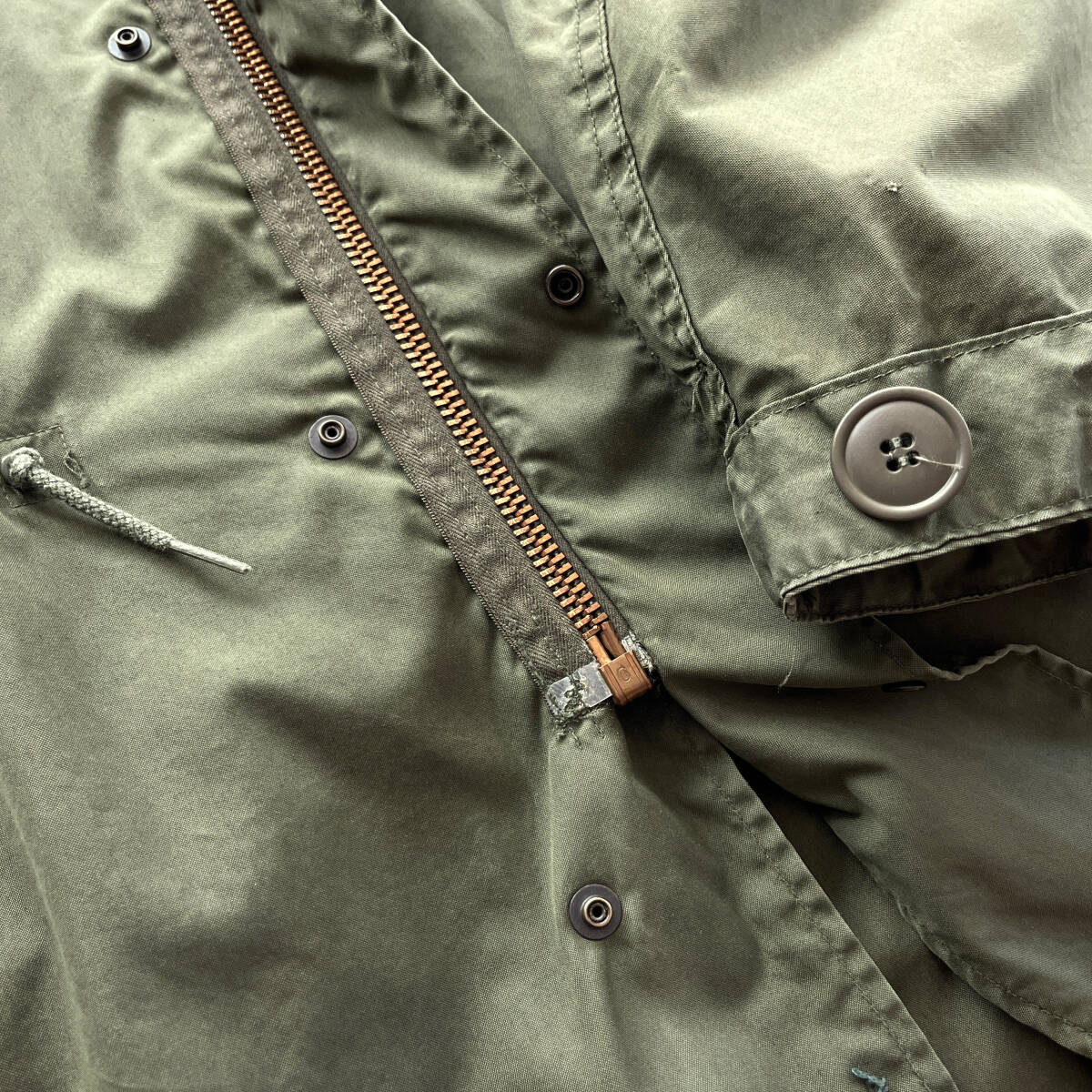 【Vintage】米軍 モッズコート X-SMALL ブラスジップ US ARMY M-65 PARKA XS フィールドパーカー 1983年_画像3