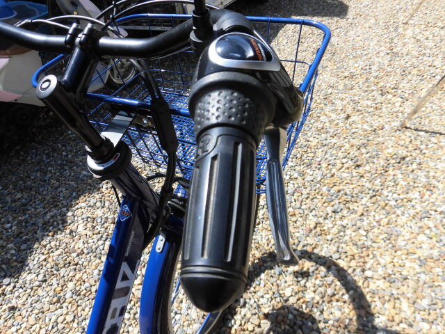 2022 год производства * Bridgestone велосипед с электроприводом подножка круиз e STEPCRUZ E.X violet голубой ST6B42 [26 дюймовый /3 ступени переключение скоростей ]* управление 311-18