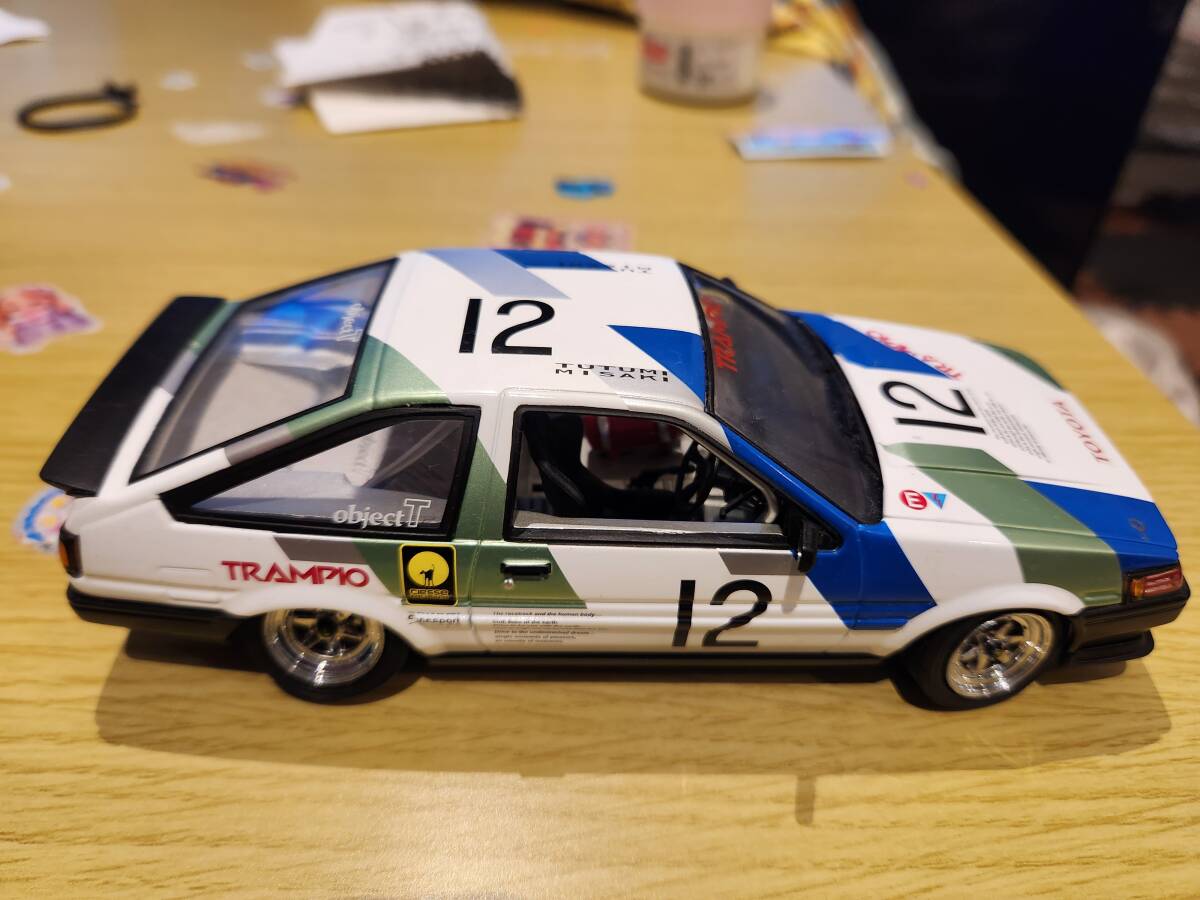 AE86 TRUENO LEVIN 1/24 ミニカー　ホットワークス　絶版_レビン横