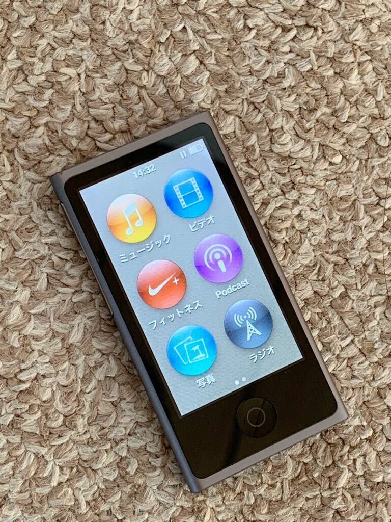 ◎美品 動作確認済 iPod nano アイポッドナノ 第7世代　スペースグレイ Bluetooth フィットネスAPP_画像2