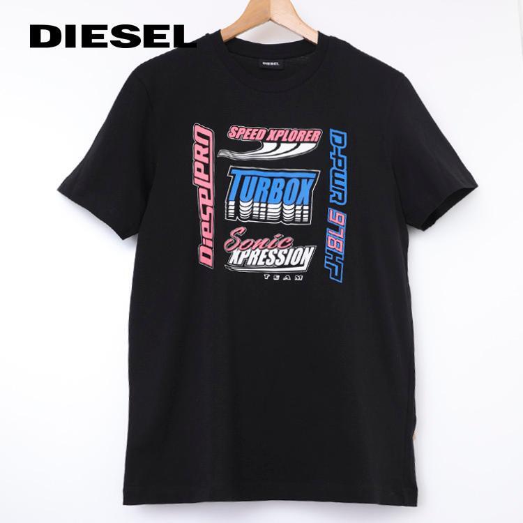 S/新品 DIESEL ディーゼル ヴィンテージ Tシャツ T-DIEGOS-K38 MAGLIET メンズ レディース ブランド カットソー 黒_画像1