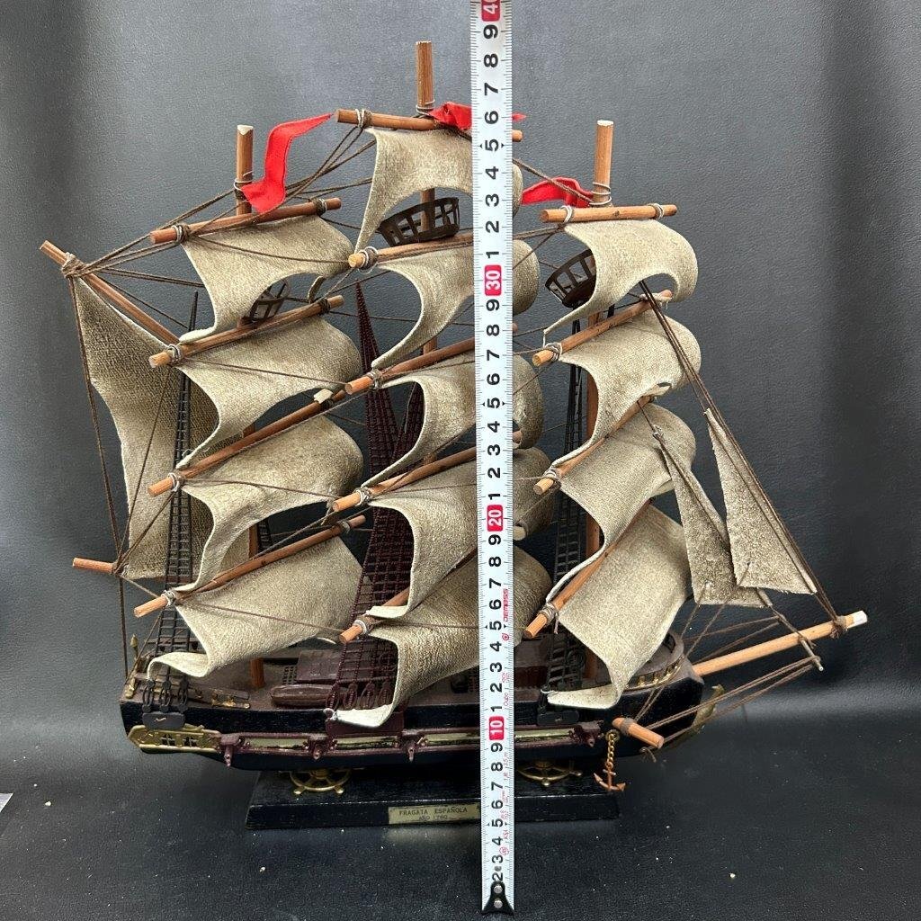 1円 完成品 精巧 船 模型 木製 FRAGATA ESPANOLAの画像2