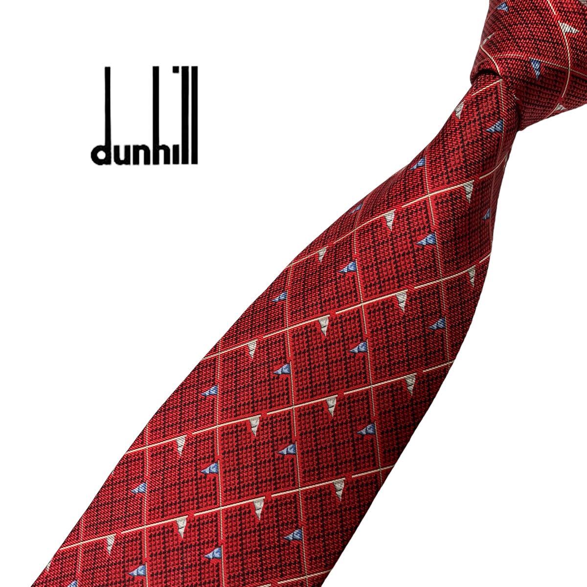 dunhill necktie flag pattern Dunhill USED used m827