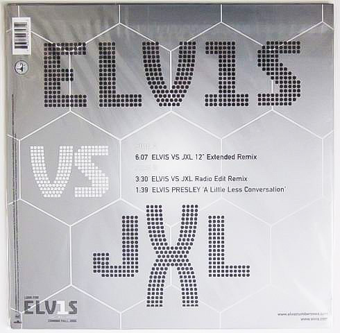 【新品】廃盤 12' レコード ★ 2002年 Orig 盤 Elvis Presley VS JXL A Little Less Conversation REMIX リミックス エルヴィス プレスリー_画像3