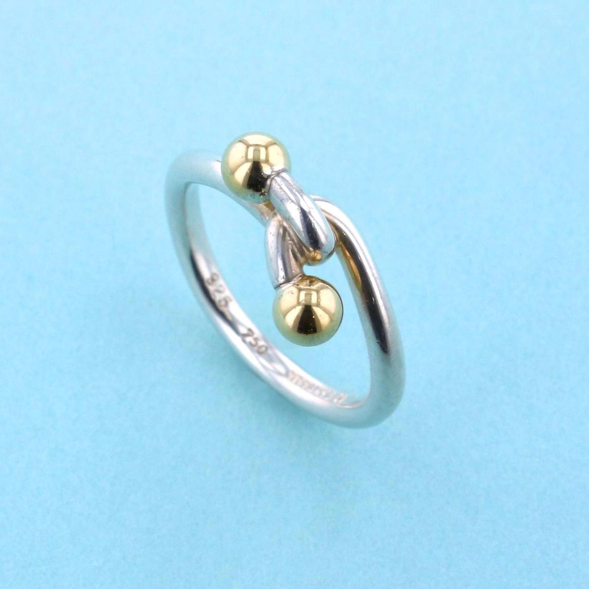 Tiffany&Co. ティファニー ブランドジュエリー 指輪 13105413 SV/K18 ラブノットリング