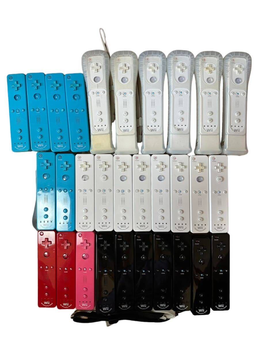 Nintendo Wiiリモコン プラス Wiiモーションプラス ジャンク品 30本 セット 大量 まとめ売り 全て電池蓋有り 任天堂 ウィー コントローラー