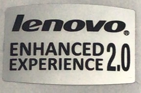 ■新品・未使用 ■10枚セット 【Lenovo　ENHANCED　EXPERIENCE2.0】エンブレムシール【21*14㎜】送料無料・追跡サービス付き☆P310_画像1