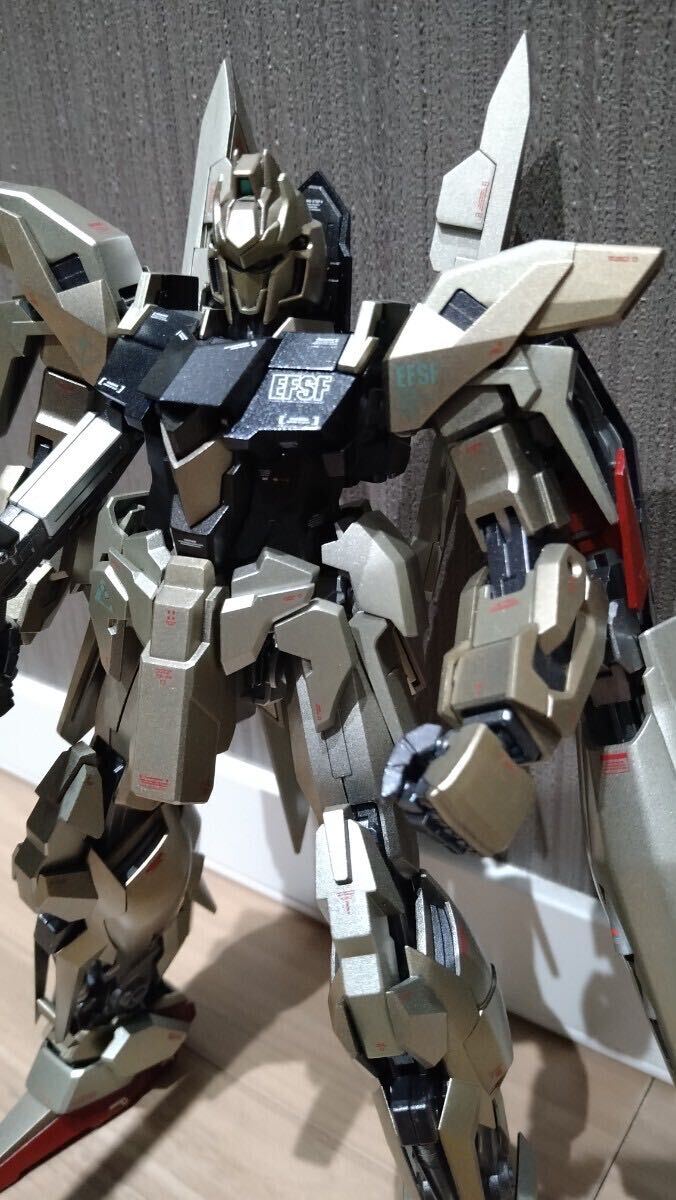 MG 1/100 デルタプラス　オリジナル 塗装　完成品　機動戦士ガンダムuc　ユニコーンガンダム　百式カラー　リディ機_画像1