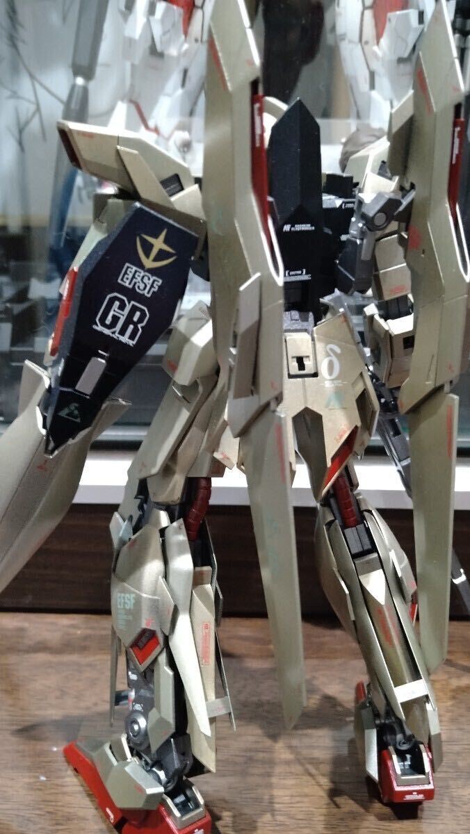 MG 1/100 デルタプラス　オリジナル 塗装　完成品　機動戦士ガンダムuc　ユニコーンガンダム　百式カラー　リディ機_画像5