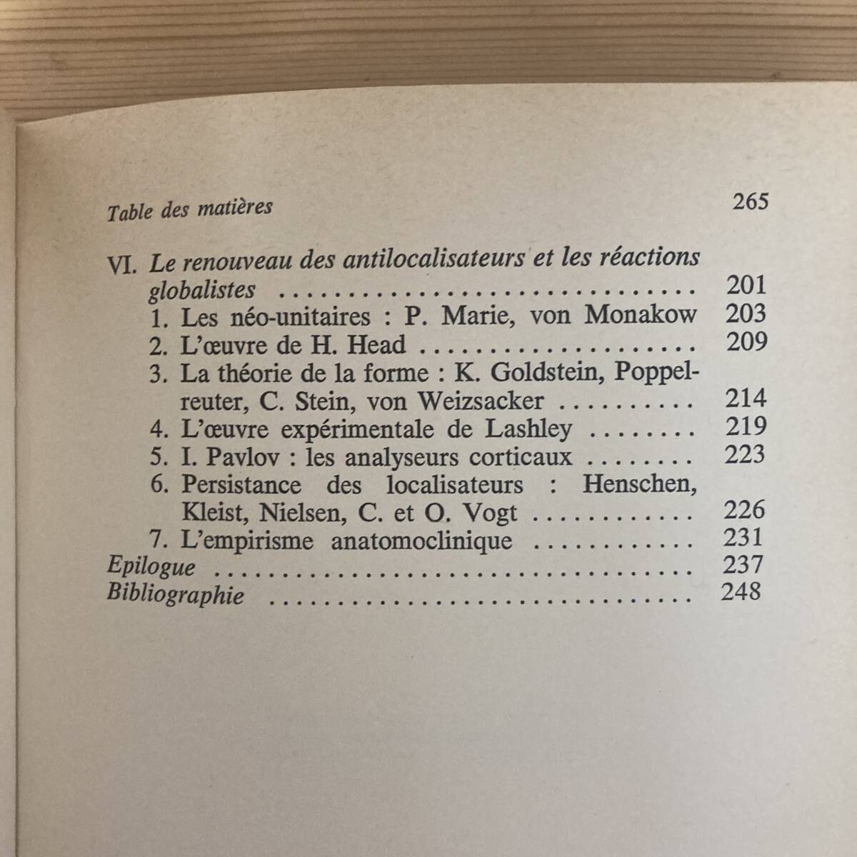 【仏語洋書】EVOLUTION DES CONNAISSANCES ET DES DOCTRINES SUR LES LOCALISATIONS CEREBRALES / H.Hecaen, G.Lanteri-Laura（著）_画像5