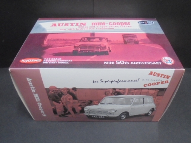 中古 KYOSHO 京商 1:18 Austin MK1 Mini Cooper S Red ミニクーパー S 赤