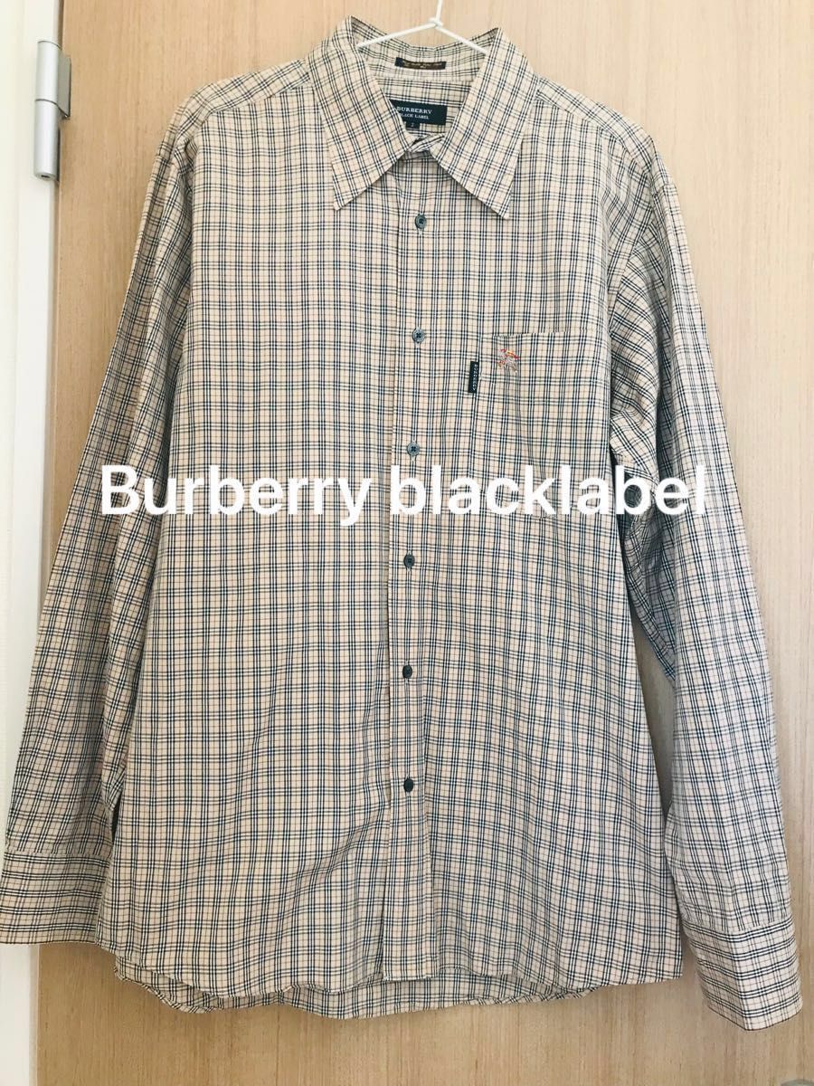 超美品　Burberry Blacklabelシャツ　バーバリーブラックレーベルシャツ　Burberryシャツ　チェック