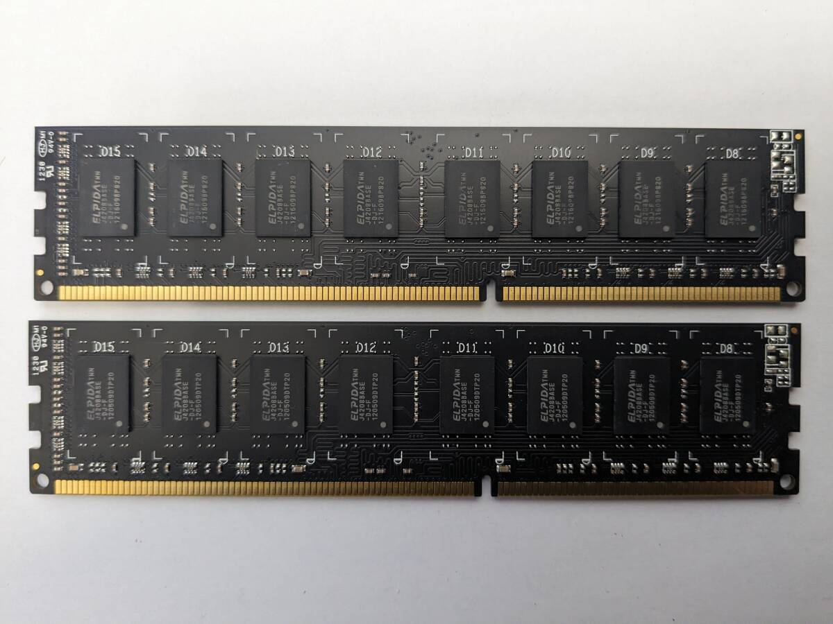簡易チェック済み デスク用メモリー Avexir DDR3-1333 PC3-10600 8GB×2(計16GB) ①_画像2