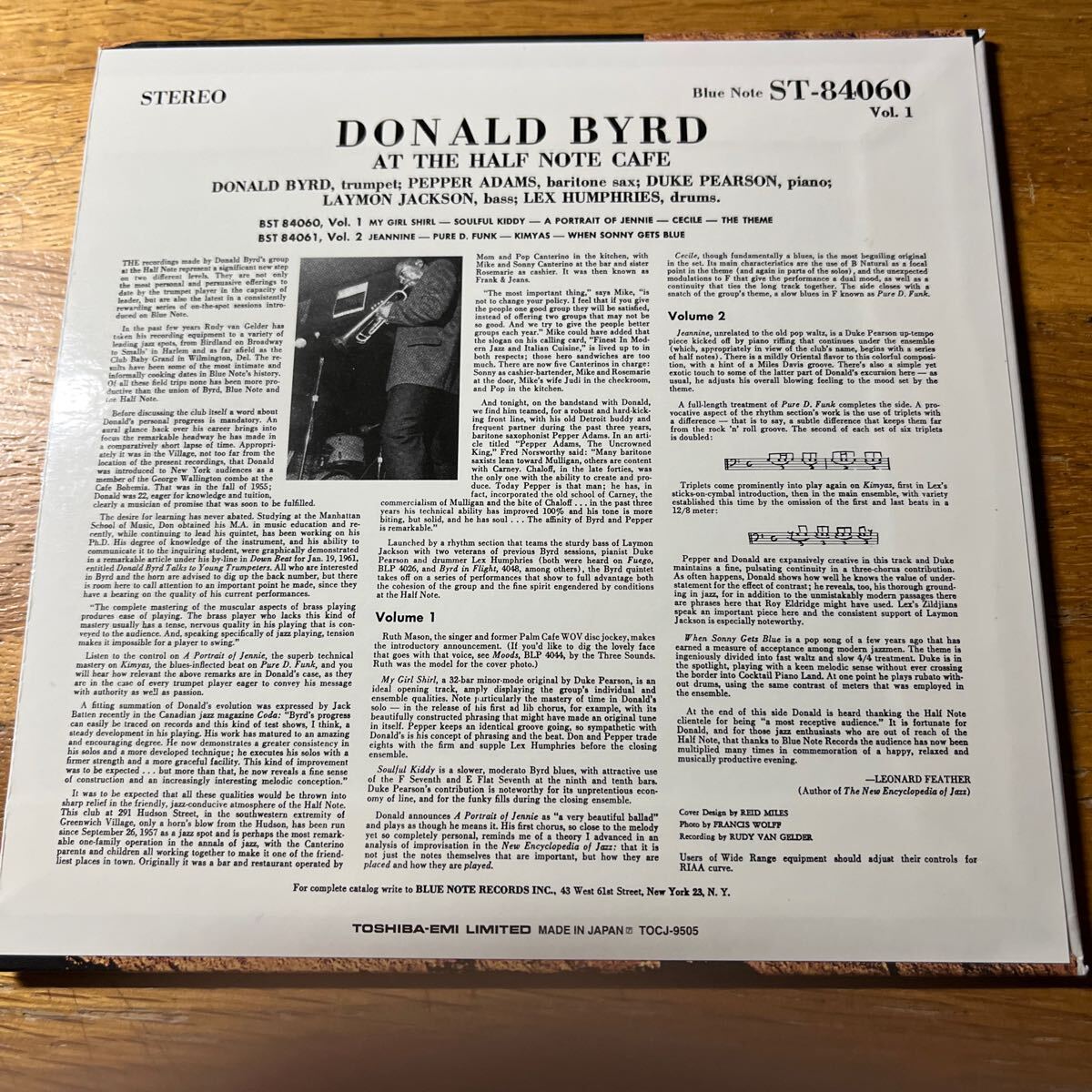 at the half note cafe/ donald byrd_画像2