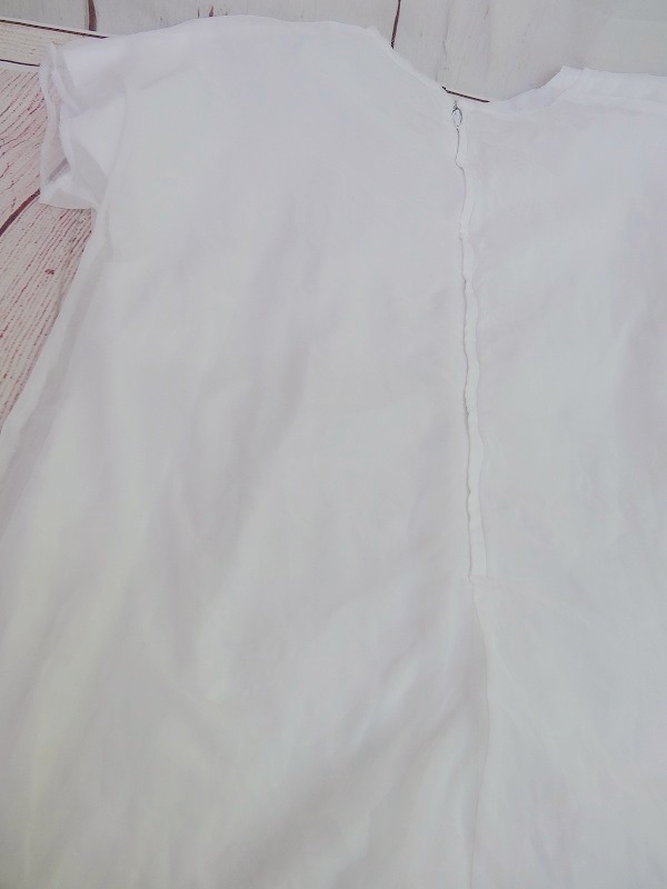 COMME des GARCONS COMME des GARCONS コムデギャルソン コムデギャルソン ドッキングシャツ ホワイト シフォン重ね XS RM-B010 AD2013_画像4