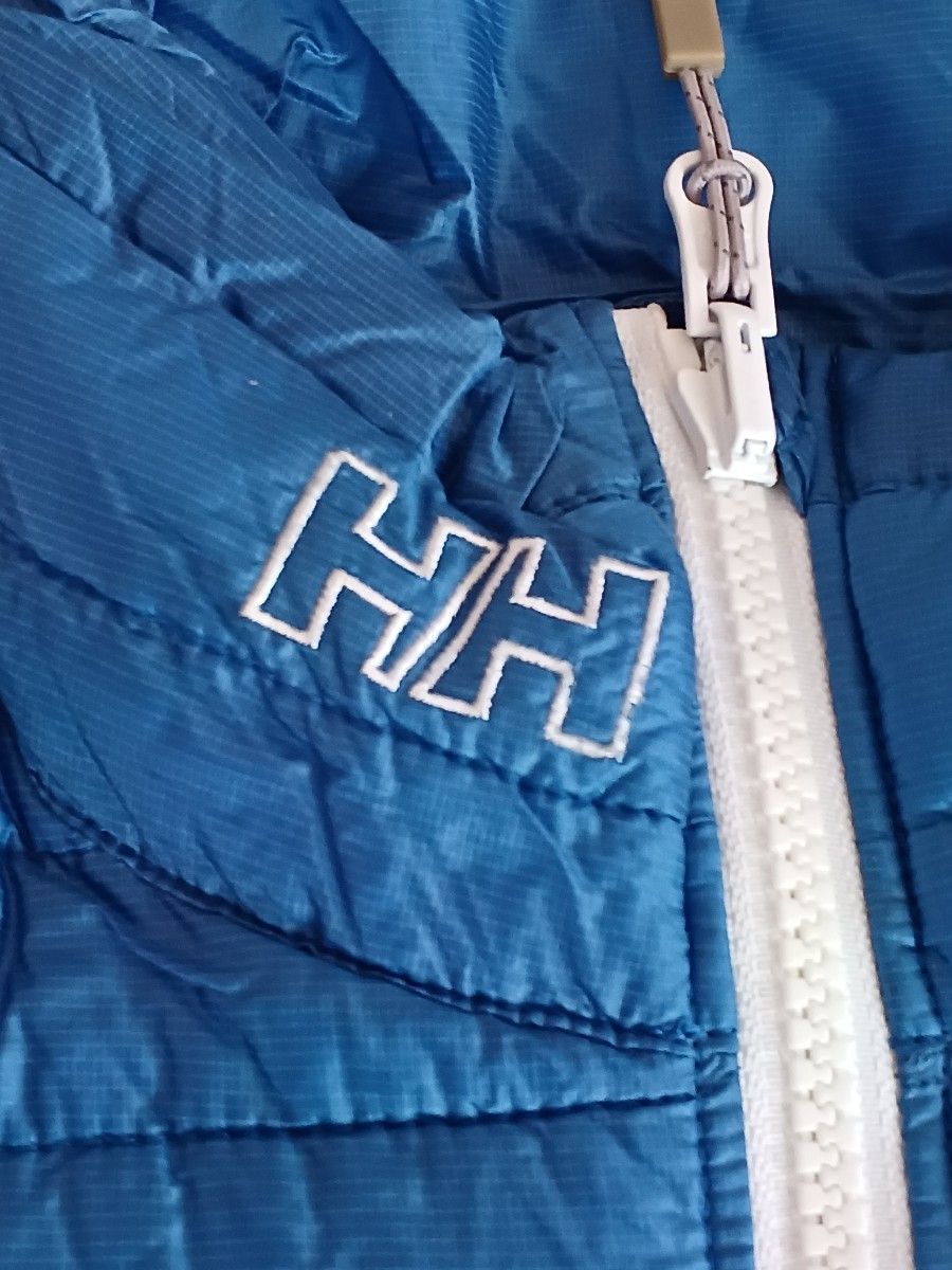 ヘリーハンセン　中綿ジャケット　レディースM 　青　収納袋あり