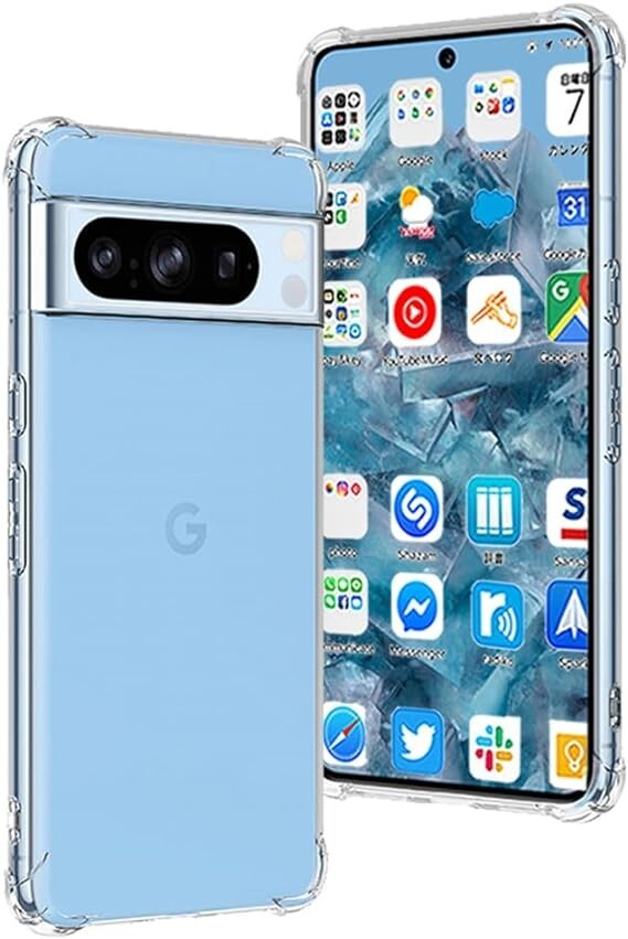 『全面保護』Google Pixel 8 Pro 用のケース ピクセル8プロ 用の保護カバー 薄型 TPU材質 『四隅がエアクッシ_画像1