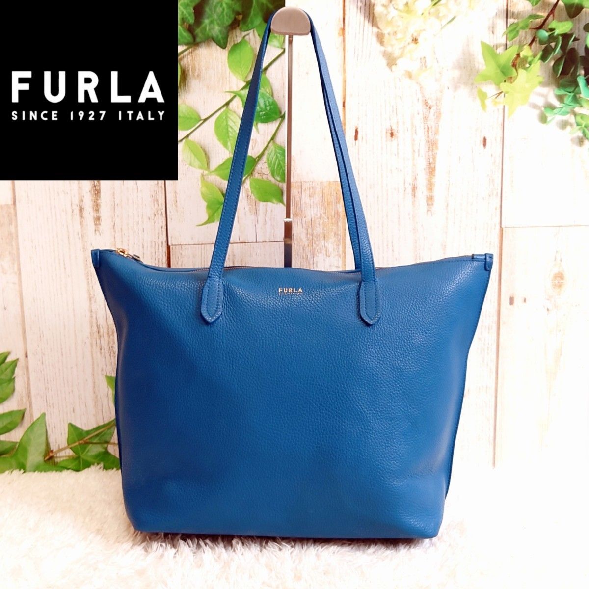 FURLA フルラ LUCE ルーチェ ラージ Lサイズ トートバッグ ハンドバッグ レザー シボ革 A4収納  肩掛け 大容量 