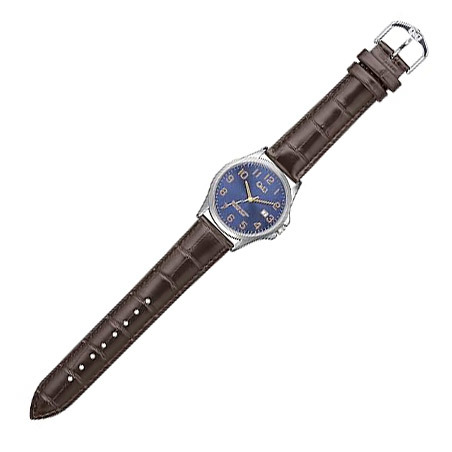 シチズン 腕時計 カレンダー 紳士/メンズ アナログ 電池寿命10年 防水 合成皮革バンド ブラウン/ブルー A23A-005PK/3548ｘ１本_画像2