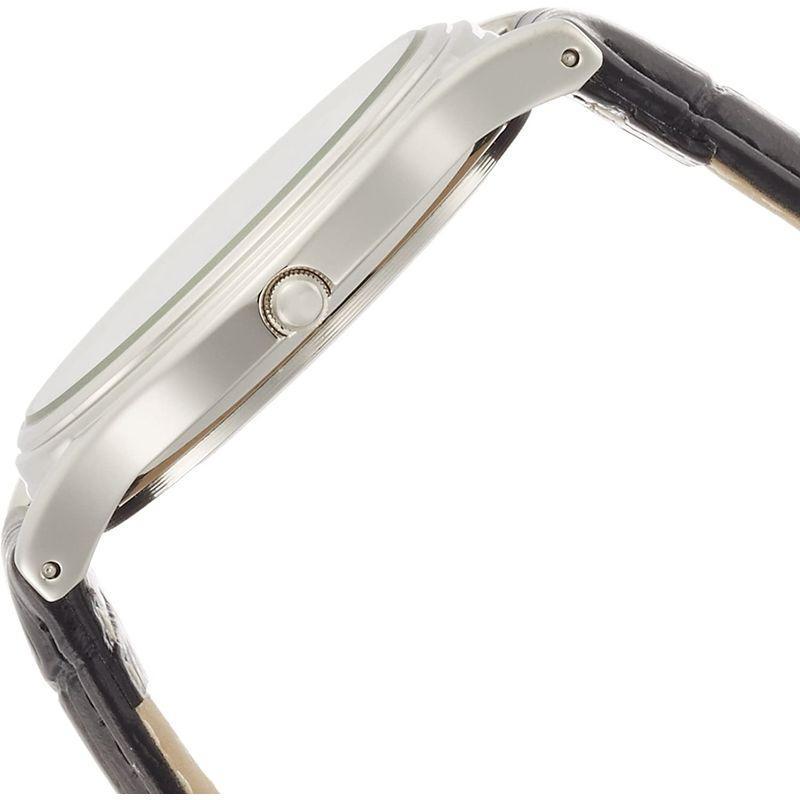シチズン ファルコン 腕時計 日本製ムーブメント 革ベルト ホワイト/ブラック メンズ 紳士 Q998-304/8085_画像2
