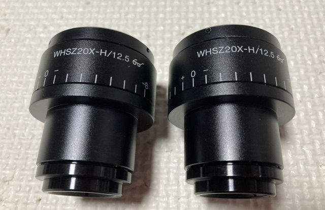 中古 美品 OLYMPUS 顕微鏡接眼レンズ WHSZ20×-H /12.5 2個セット オリンパス_画像2
