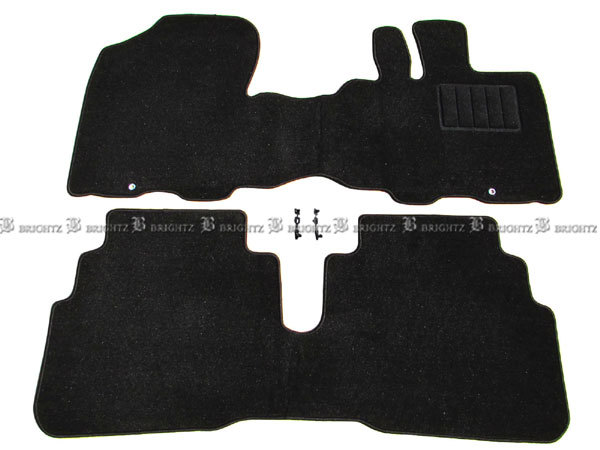 ハスラー MR92S MR52S フロア マット 2PC 止め具付き カーペット カバー ステップ スカッフ FLOOR－MAT－046_画像1