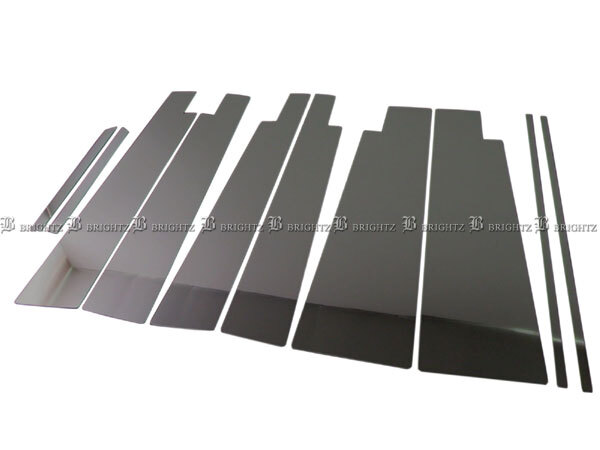  Stepwagon Spada RK5 RK6 супер зеркальный нержавеющая сталь черный металлизированный стойка panel козырек иметь для 10PC покрытие PIL-BLA-210