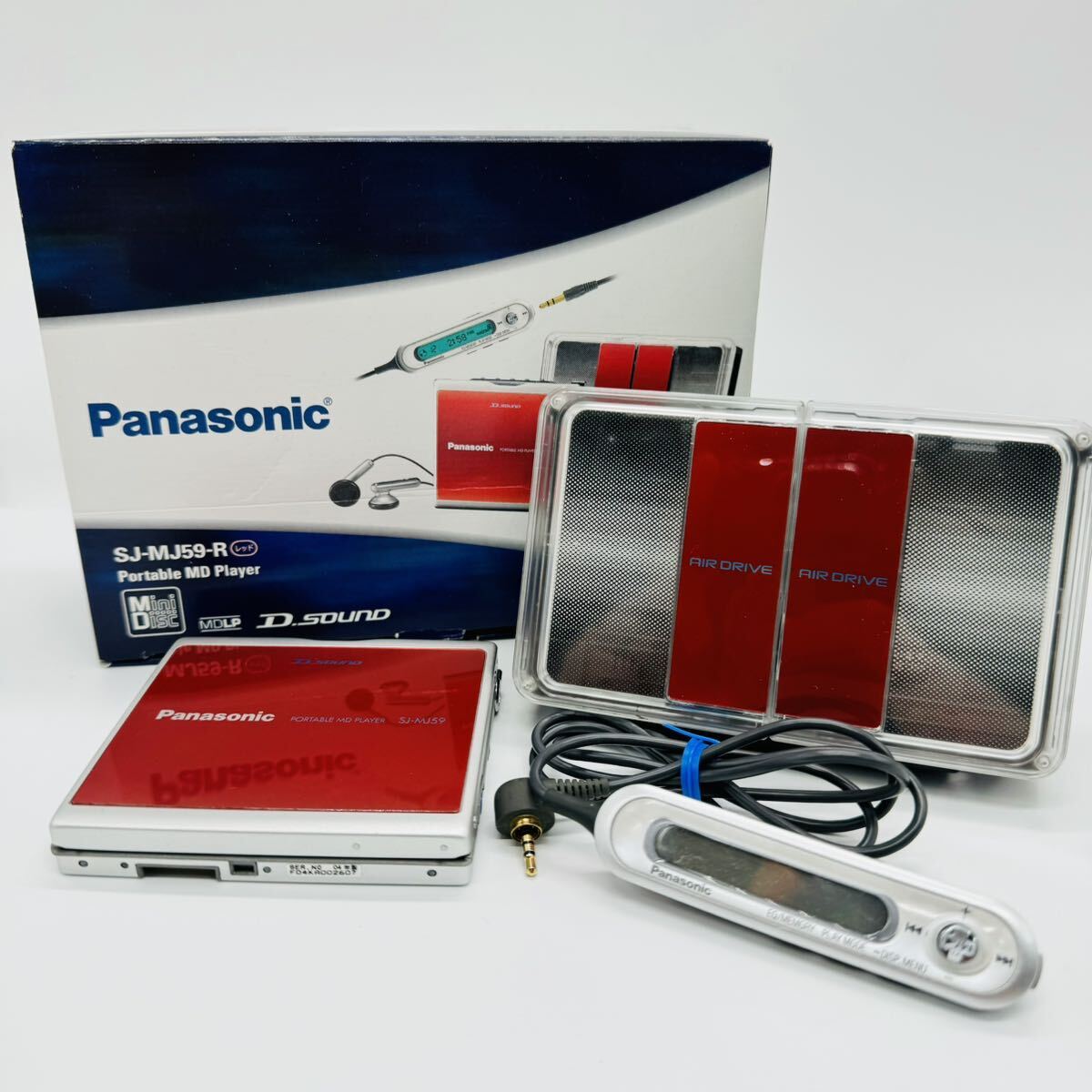 Panasonic ポータブル MDプレーヤー SJ-MJ59-R レッド 赤 Panasonic ポータブル MDプレーヤー SJ-MJ59-R レッド 赤