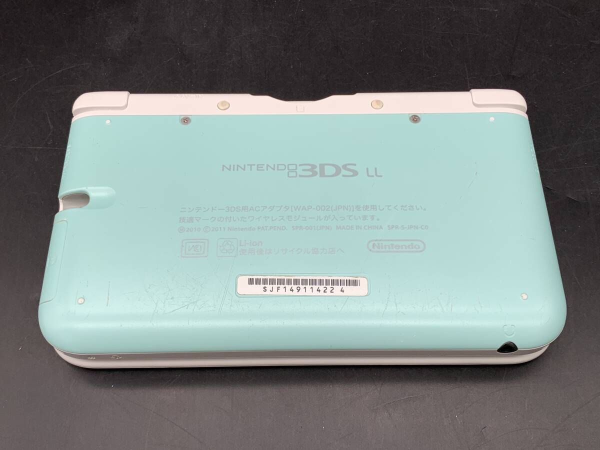 ★【同梱不可】中古品 Nintendo ニンテンドー3DS LL ミント×ホワイト 本体 動作確認済み_画像5