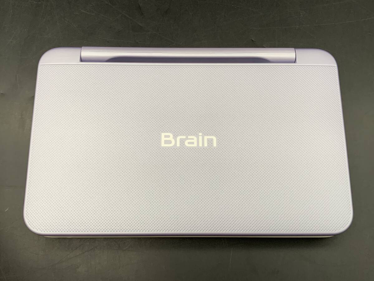 ★【同梱不可】中古品 SHARP シャープ カラー電子辞書 Brain PW-J1-V 中学生向けモデル の画像3