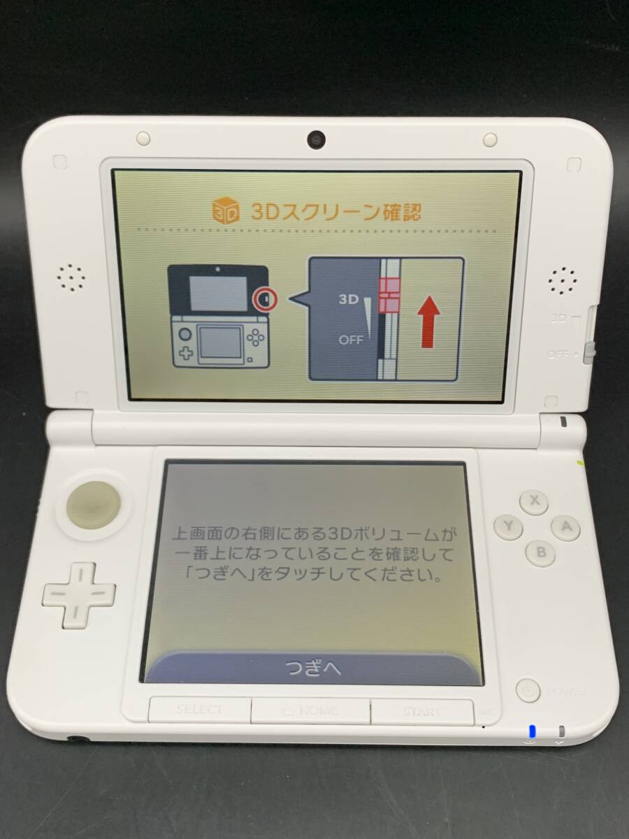 ★【同梱不可】中古品 Nintendo ニンテンドー3DS LL ミント×ホワイト 本体 動作確認済み_画像2