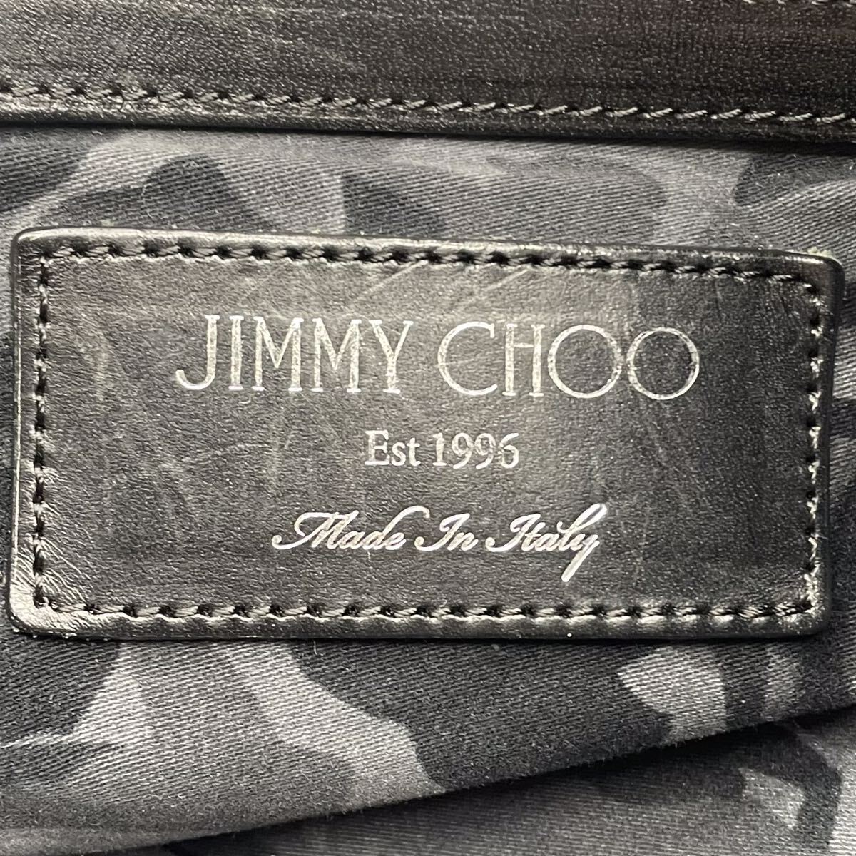 1円〜【希少色】ジミーチュウ JIMMY CHOO トートバッグ ビジネスバッグ エンボス カモフラ 迷彩 メンズ ブルー 青 大容量 スター 星_画像9