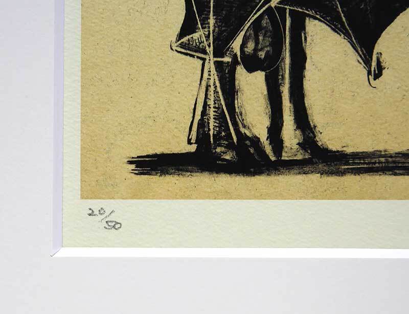 パブロ・ピカソ 直筆サイン 証明書 リト「Le Taureau　20/50」闘牛　真作保証_画像4